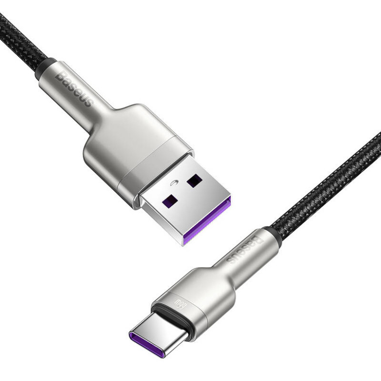 Baseus Cafule USB-USB-C kábel, 66 W, 1 m (fekete) Baseus Cafule USB-USB-C kábel, 66 W, 1 m (fekete)