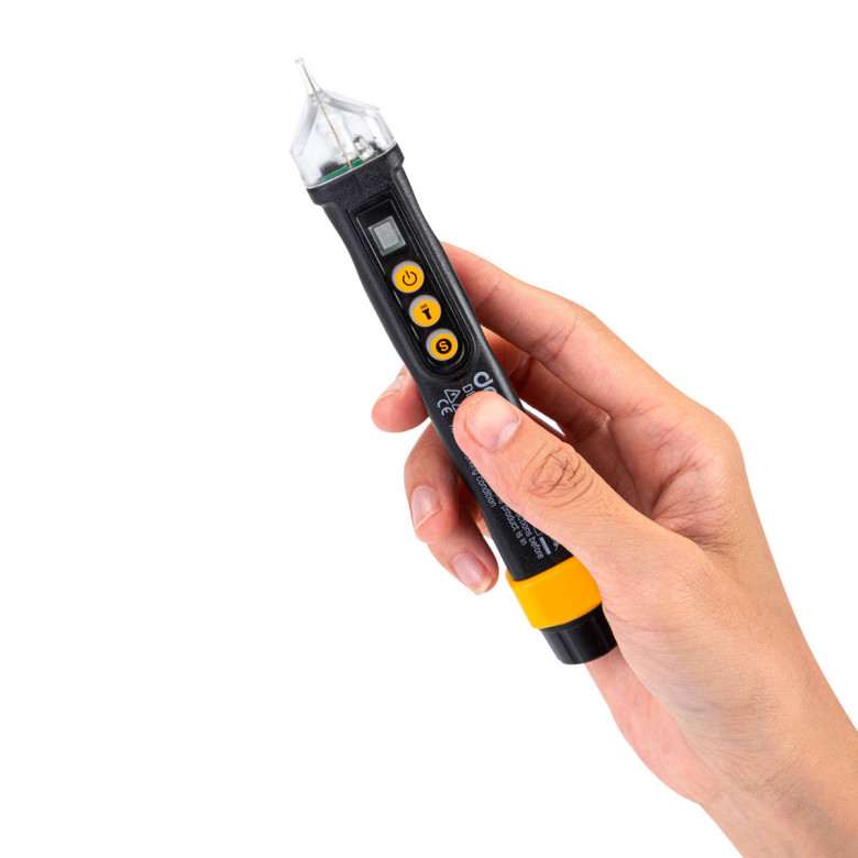 Deli Tools EDL8011 feszültségmérő 12 / 48-1000V AC (fekete) Deli Tools EDL8011 feszültségmérő 12 / 48-1000V AC (fekete)