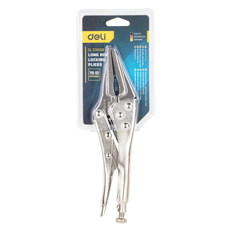 Deli Tools EDL20015B zárófogó 9" (ezüst) Deli Tools EDL20015B zárófogó 9" (ezüst)