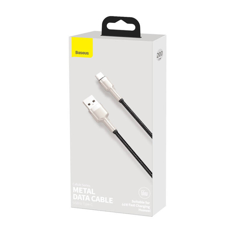Baseus Cafule USB-USB-C kábel, 66 W, 2 m (fekete) Baseus Cafule USB-USB-C kábel, 66 W, 2 m (fekete)