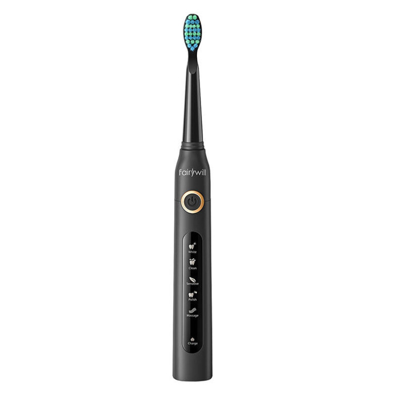 FairyWill FW-507 Szónikus fogkefe fejkészlettel és tokkal (2db, fekete és rózsaszín) FairyWill FW-507 Szónikus fogkefe fejkészlettel és tokkal (2db, fekete és rózsaszín)