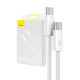 Baseus USB-C-USB-C kábel, 100 W, 2 m (fehér)