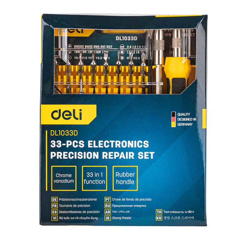 Deli Tools EDL1033D 33 részes precíziós csavarhúzó készlet Deli Tools EDL1033D 33 részes precíziós csavarhúzó készlet