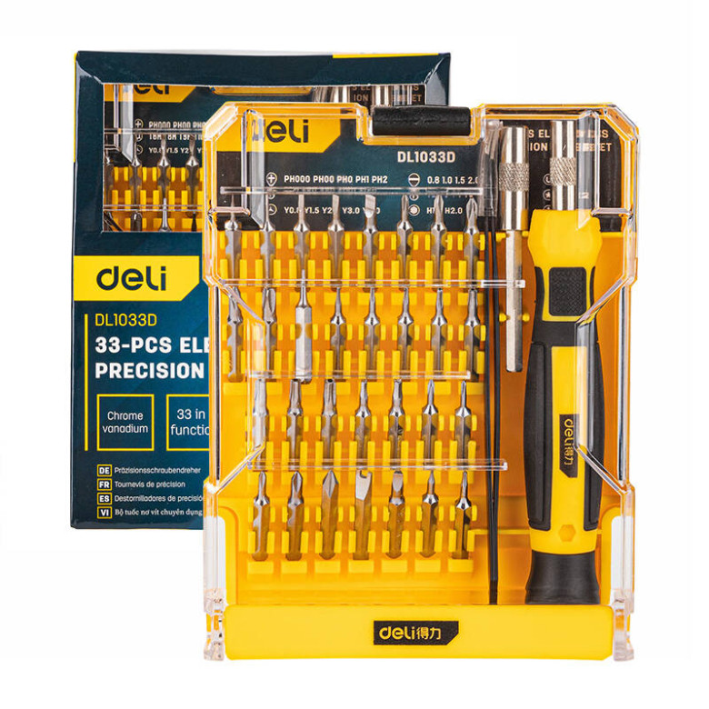 Deli Tools EDL1033D 33 részes precíziós csavarhúzó készlet Deli Tools EDL1033D 33 részes precíziós csavarhúzó készlet