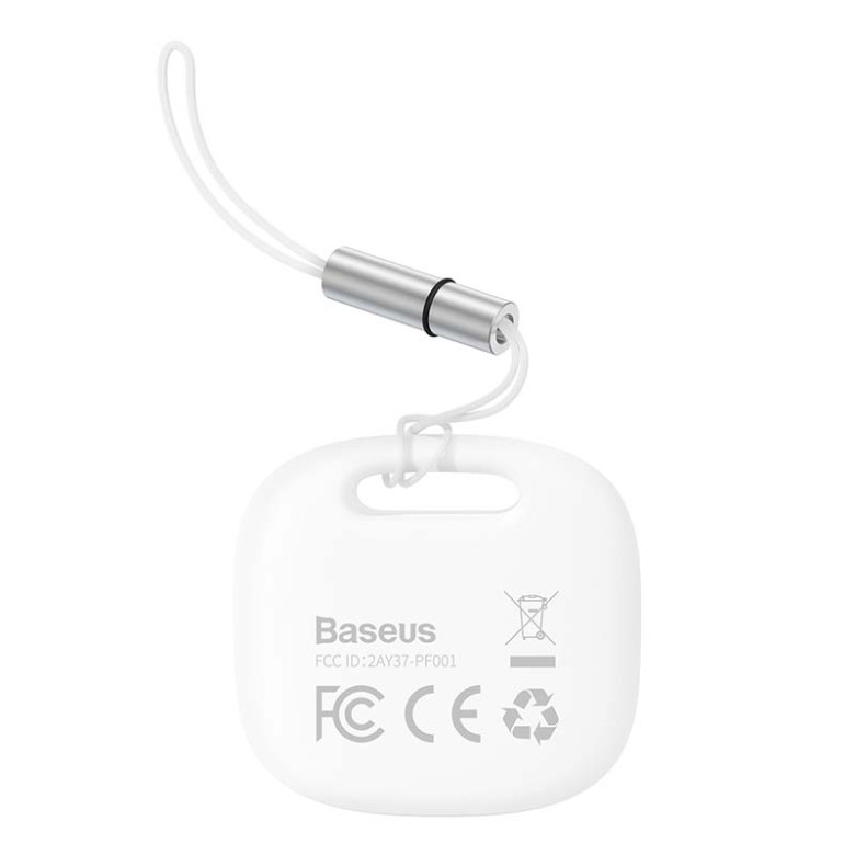 Baseus T2Pro Bluetooth nyomkövető zsinórral (fehér) Baseus T2Pro Bluetooth nyomkövető zsinórral (fehér)