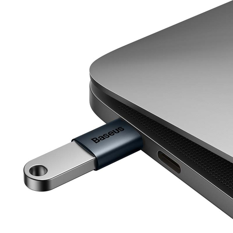Baseus Ingenuity USB-C – USB-A OTG adapter (kék) Baseus Ingenuity USB-C – USB-A OTG adapter (kék)