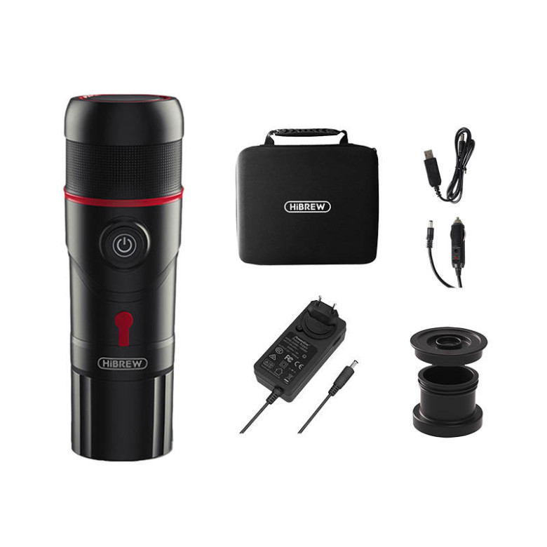 Hordozható 3 az 1-ben kávéfőző tokkal HiBREW H4-premium 80W Hordozható 3 az 1-ben kávéfőző tokkal HiBREW H4-premium 80W