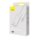 Baseus Lite sorozat Hub 4 az 1-ben USB-C 4x USB 3.0 + USB-C, 25cm (fekete)
