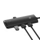 Baseus Lite sorozat Hub 4 az 1-ben USB-C 4x USB 3.0 + USB-C, 25cm (fekete)