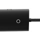 Baseus Lite sorozat Hub 4 az 1-ben USB-C 4x USB 3.0 + USB-C, 2m (fekete)