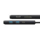Baseus Lite Sorozat Hub 6 az 1-ben USB-C - 2x USB 3.0 + USB-C PD + HDMI + SD/TF (fekete)