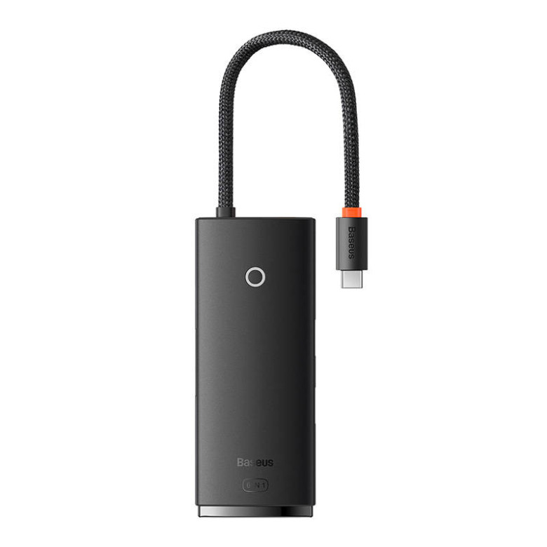 Baseus Lite Sorozat Hub 6 az 1-ben USB-C - 2x USB 3.0 + USB-C PD + HDMI + SD/TF (fekete) Baseus Lite Sorozat Hub 6 az 1-ben USB-C - 2x USB 3.0 + USB-C PD + HDMI + SD/TF (fekete)