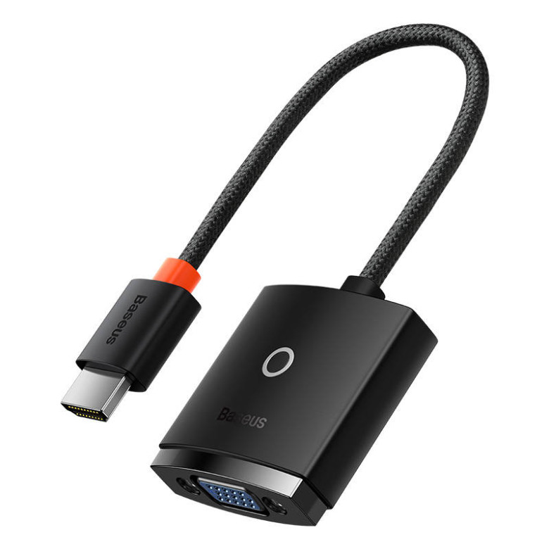 Baseus Lite Series HDMI-VGA adapter (fekete) Baseus Lite Series HDMI-VGA adapter (fekete)