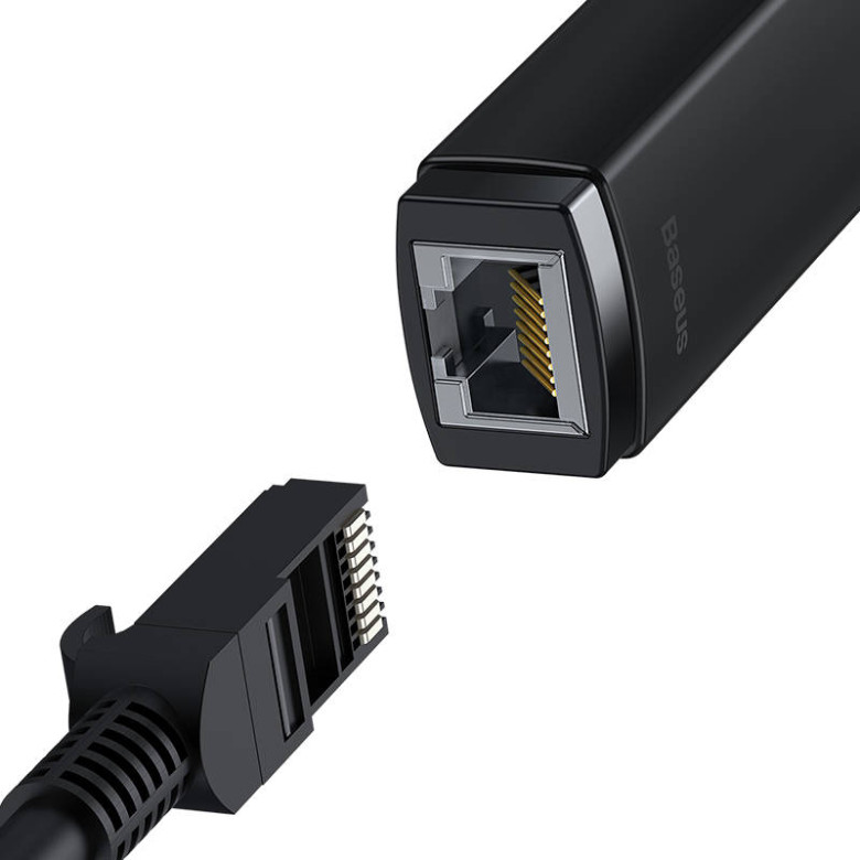 Baseus Lite Series USB – RJ45 hálózati adapter (fekete) Baseus Lite Series USB – RJ45 hálózati adapter (fekete)