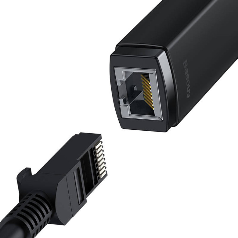 Baseus Lite Series USB – RJ45 hálózati adapter, 100Mbps (fekete) Baseus Lite Series USB – RJ45 hálózati adapter, 100Mbps (fekete)