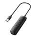 UGREEN CM416 4 az 1-ben USB 4x USB hub adapter, 0,25m (fekete) UGREEN CM416 4 az 1-ben USB 4x USB hub adapter, 0,25m (fekete)