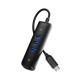 UGREEN CM416 4 az 1-ben USB 4x USB hub adapter, 0,25m (fekete) UGREEN CM416 4 az 1-ben USB 4x USB hub adapter, 0,25m (fekete)