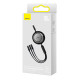 Baseus Bright Mirror 4, 3 az 1-ben Mikro USB / Lightning / USB-C kábel, 100W, 3.5A, 1.1 m (fekete)
