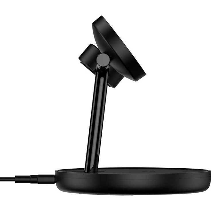 Baseus MagSafe állvány, 3 az 1-ben indukciós töltő 15 W (fekete) Baseus MagSafe állvány, 3 az 1-ben indukciós töltő 15 W (fekete)