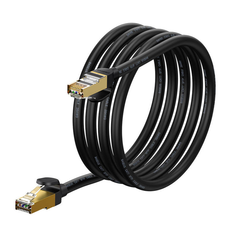 Baseus Ethernet RJ45 hálózati kábel, 10Gbps, 2m (fekete) Baseus Ethernet RJ45 hálózati kábel, 10Gbps, 2m (fekete)