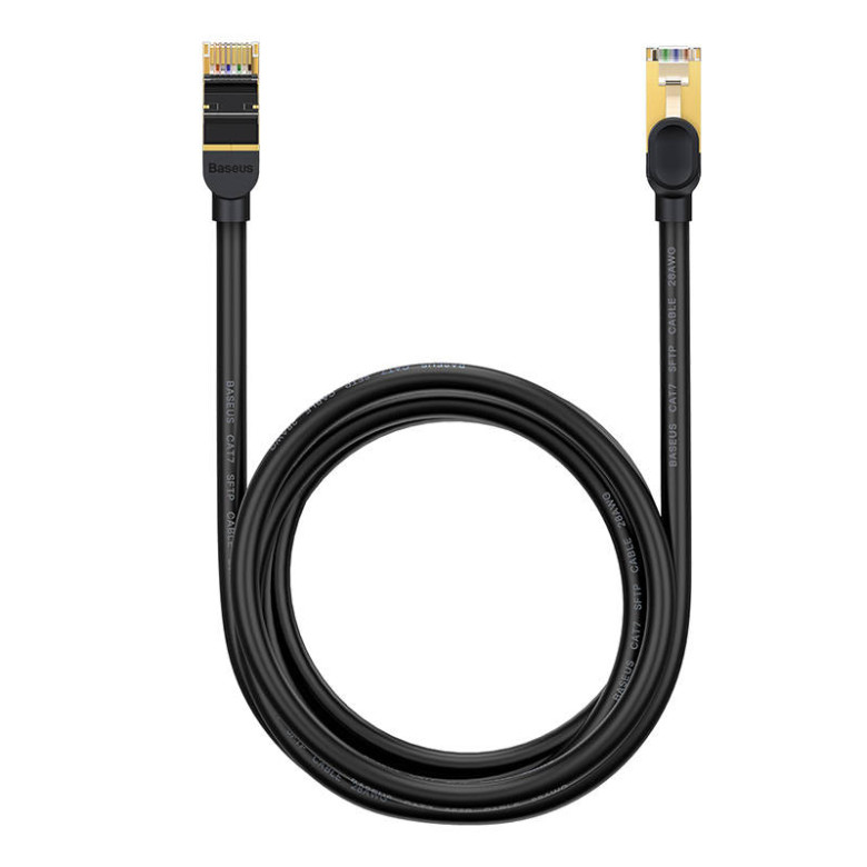 Baseus Ethernet RJ45 hálózati kábel, 10Gbps, 2m (fekete) Baseus Ethernet RJ45 hálózati kábel, 10Gbps, 2m (fekete)
