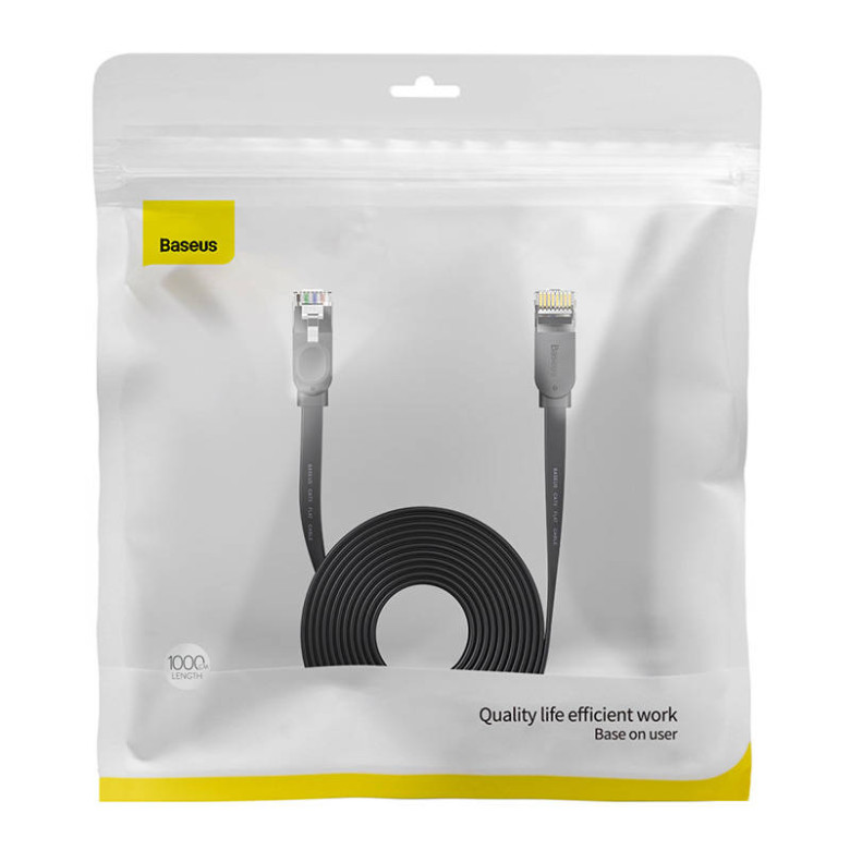 Baseus Ethernet RJ45 hálózati kábel, 1Gbps, 10m (fekete) Baseus Ethernet RJ45 hálózati kábel, 1Gbps, 10m (fekete)