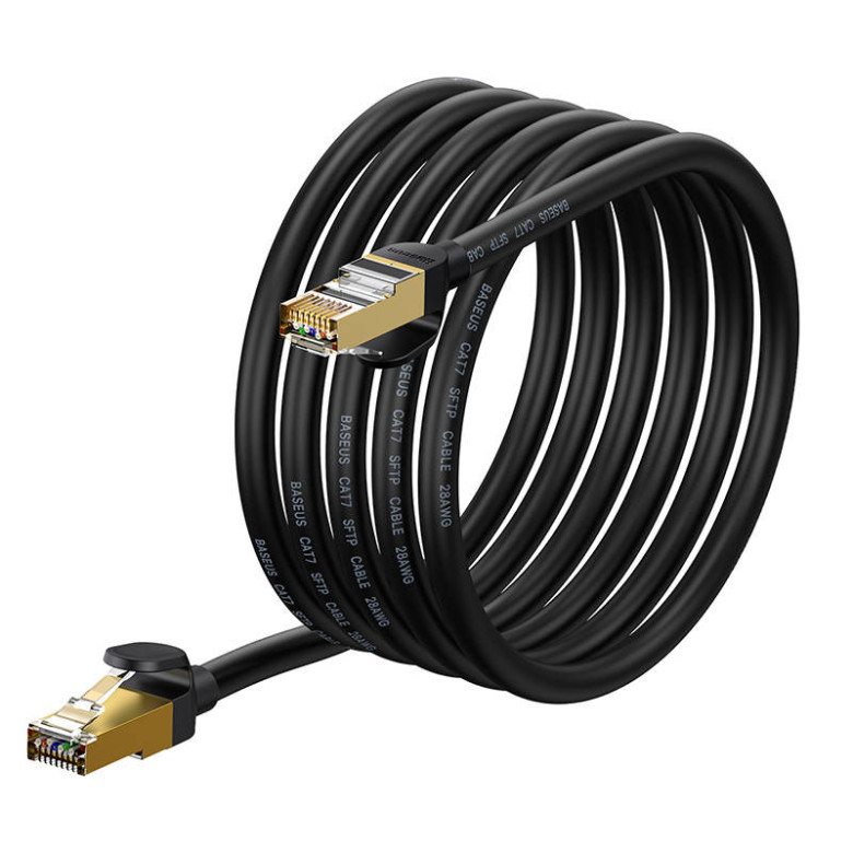 Baseus Ethernet RJ45 hálózati kábel, 10Gbps, 3m (fekete) Baseus Ethernet RJ45 hálózati kábel, 10Gbps, 3m (fekete)