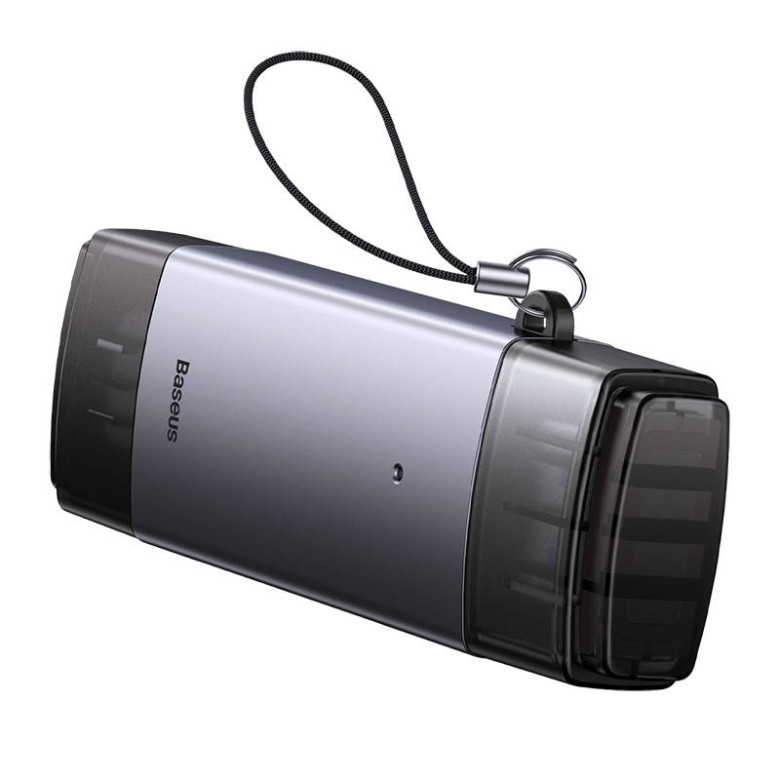 Baseus Lite Series SD/TF memóriakártya olvasó, USB + USB-C (szürke) Baseus Lite Series SD/TF memóriakártya olvasó, USB + USB-C (szürke)