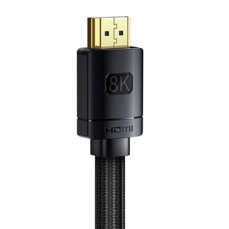 Baseus High Definition HDMI kábel 0,5m, 8K (fekete) Baseus High Definition HDMI kábel 0,5m, 8K (fekete)