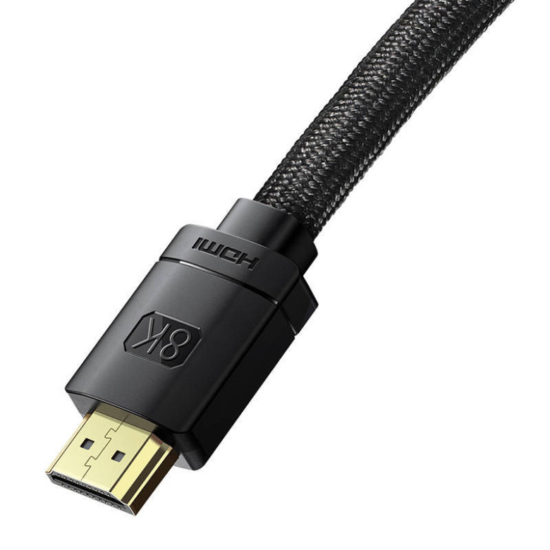 Baseus High Definition HDMI kábel 0,5m, 8K (fekete) Baseus High Definition HDMI kábel 0,5m, 8K (fekete)