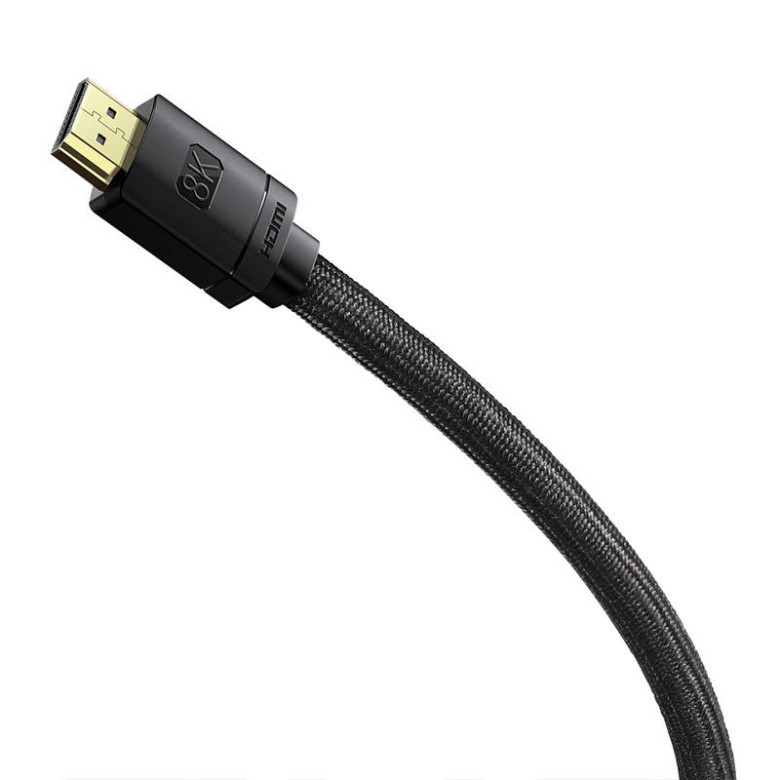 Baseus High Definition HDMI kábel 0,5m, 8K (fekete) Baseus High Definition HDMI kábel 0,5m, 8K (fekete)