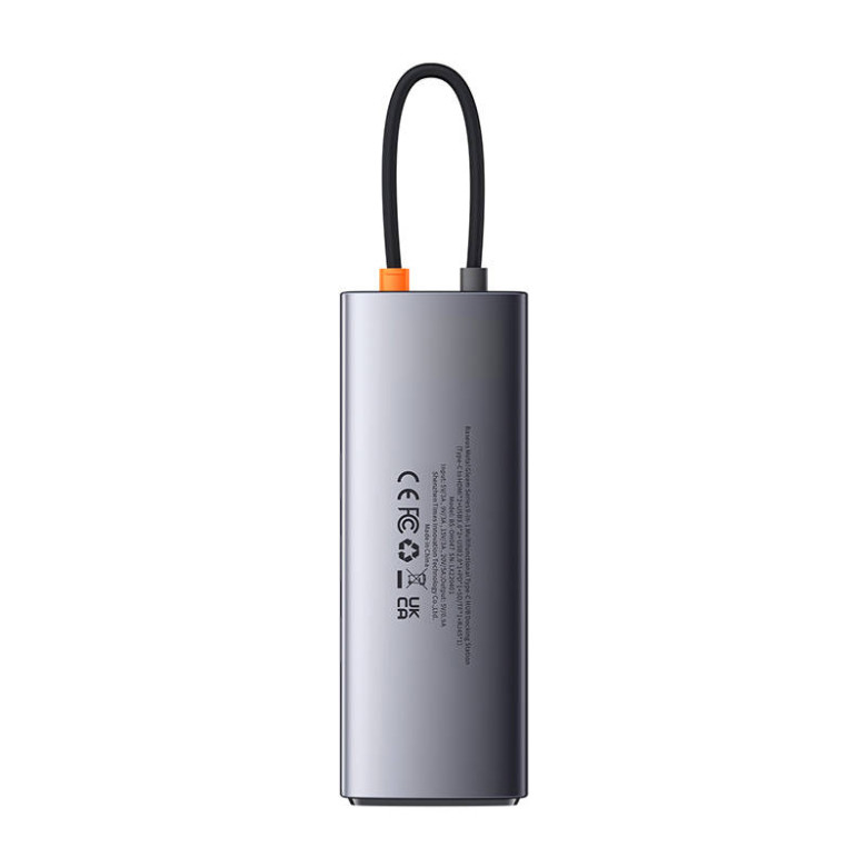 Baseus Metal Gleam Series 9 az 1-ben hub, USB-C - 32x USB 3.0 + 2x HDMI + USB 2.0 + USB-C PD + Ethernet RJ45 + microSD/SD Baseus Metal Gleam Series 9 az 1-ben hub, USB-C - 32x USB 3.0 + 2x HDMI + USB 2.0 + USB-C PD + Ethernet RJ45 + microSD/SD