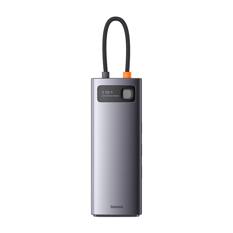 Baseus Metal Gleam Series 9 az 1-ben hub, USB-C - 32x USB 3.0 + 2x HDMI + USB 2.0 + USB-C PD + Ethernet RJ45 + microSD/SD Baseus Metal Gleam Series 9 az 1-ben hub, USB-C - 32x USB 3.0 + 2x HDMI + USB 2.0 + USB-C PD + Ethernet RJ45 + microSD/SD