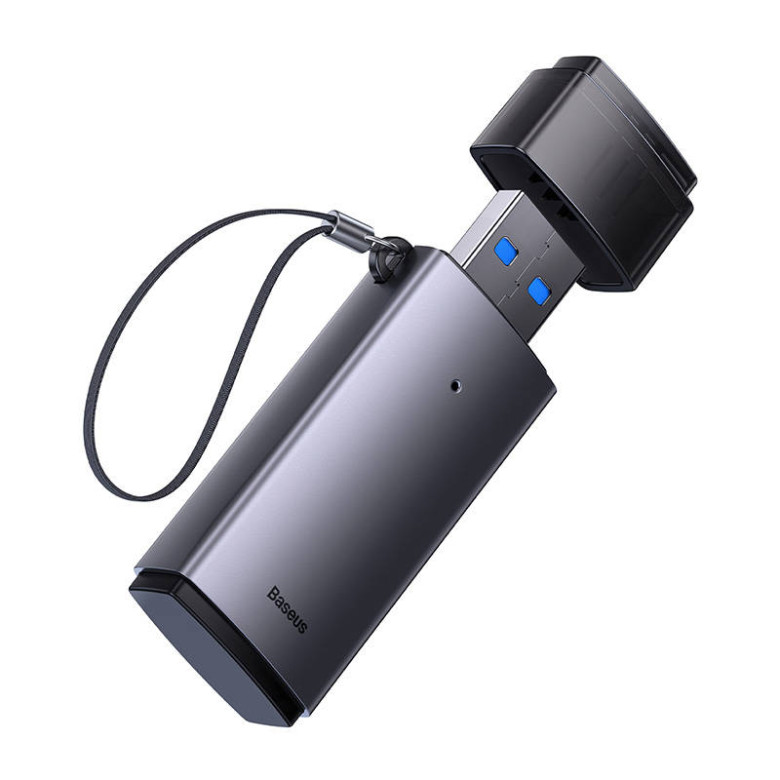 Baseus Lite Series SD/TF memóriakártya olvasó, USB (szürke) Baseus Lite Series SD/TF memóriakártya olvasó, USB (szürke)