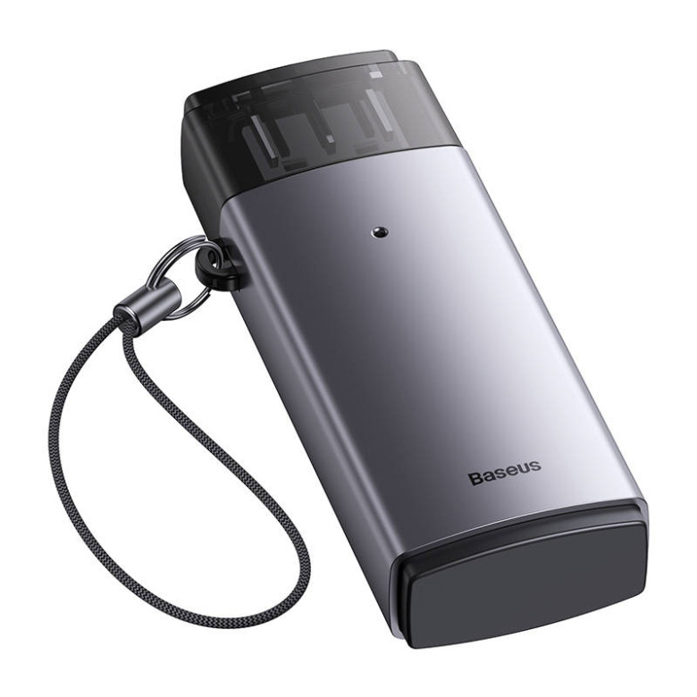 Baseus Lite Series SD/TF memóriakártya olvasó, USB (szürke) Baseus Lite Series SD/TF memóriakártya olvasó, USB (szürke)