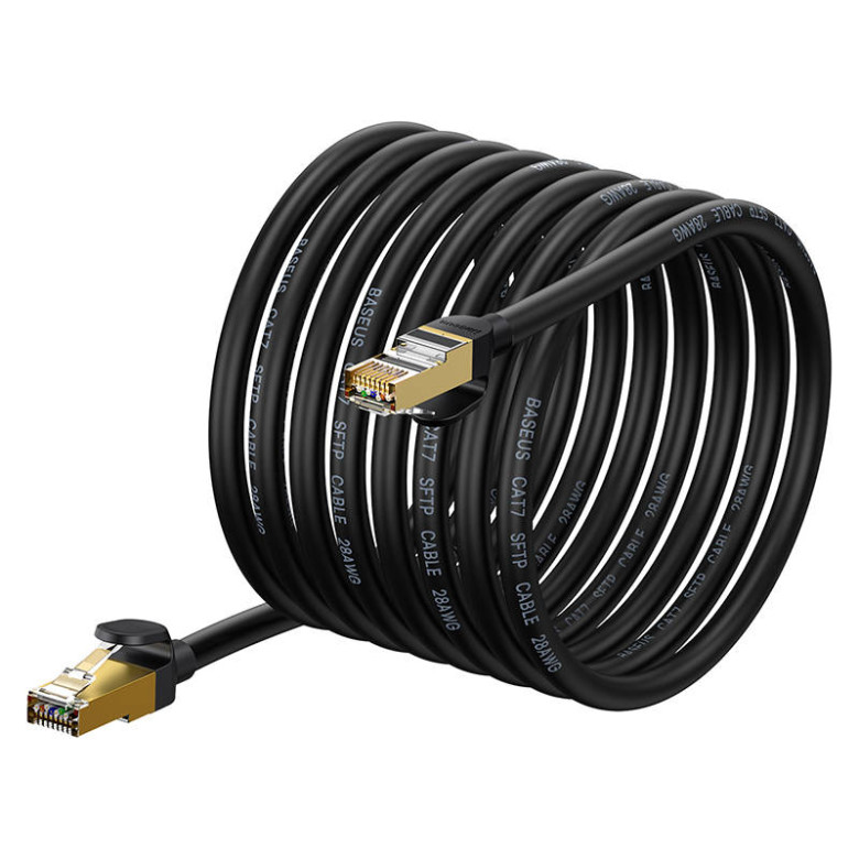 Baseus Ethernet RJ45 hálózati kábel, 10Gbps, 10m (fekete) Baseus Ethernet RJ45 hálózati kábel, 10Gbps, 10m (fekete)