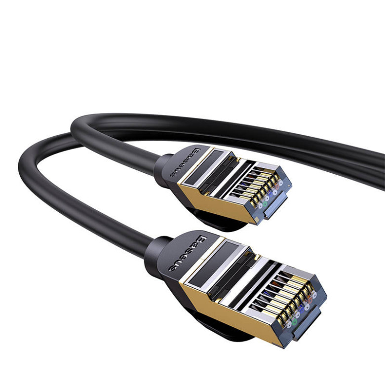 Baseus Ethernet RJ45 hálózati kábel, 10Gbps, 10m (fekete) Baseus Ethernet RJ45 hálózati kábel, 10Gbps, 10m (fekete)