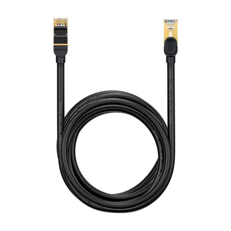 Baseus Ethernet RJ45 hálózati kábel, 10Gbps, 5m (fekete) Baseus Ethernet RJ45 hálózati kábel, 10Gbps, 5m (fekete)