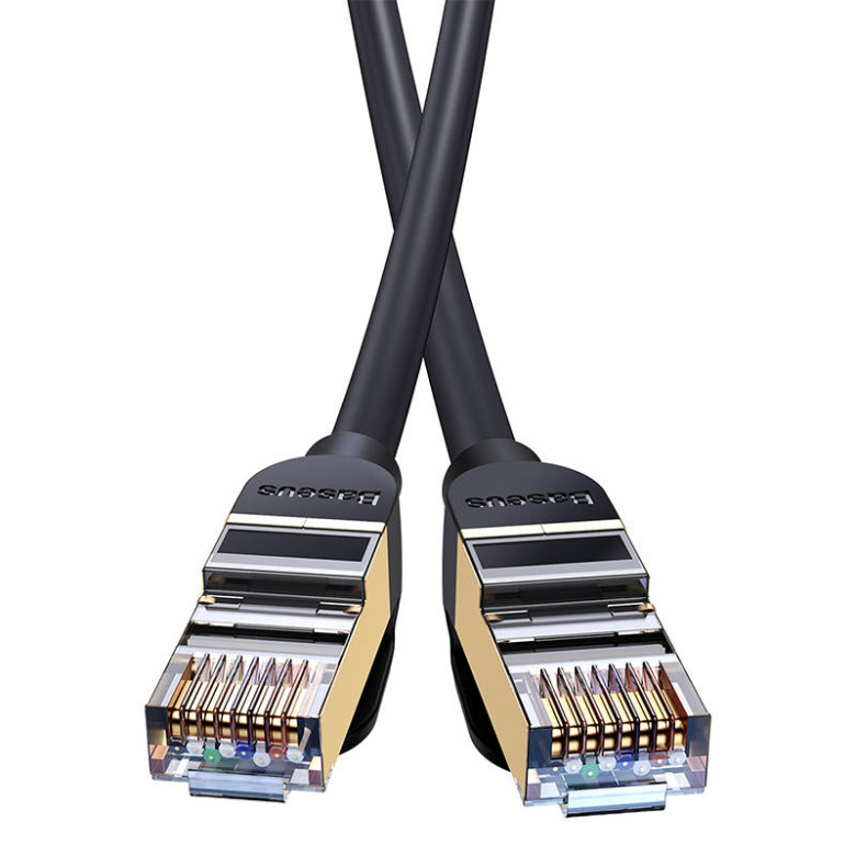 Baseus Ethernet RJ45 hálózati kábel, 10Gbps, 5m (fekete) Baseus Ethernet RJ45 hálózati kábel, 10Gbps, 5m (fekete)