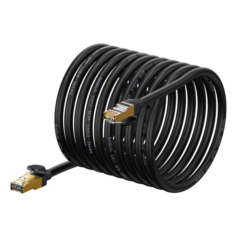 Baseus Ethernet RJ45 hálózati kábel, 10Gbps, 20m (fekete) Baseus Ethernet RJ45 hálózati kábel, 10Gbps, 20m (fekete)
