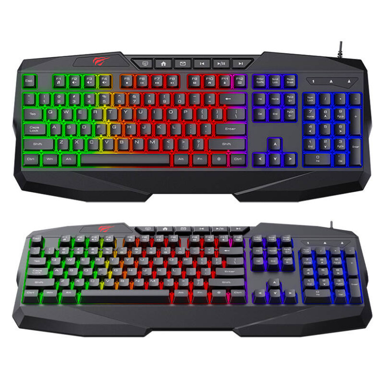 Havit KB878L gamer billentyűzet RGB (fekete) Havit KB878L gamer billentyűzet RGB (fekete)