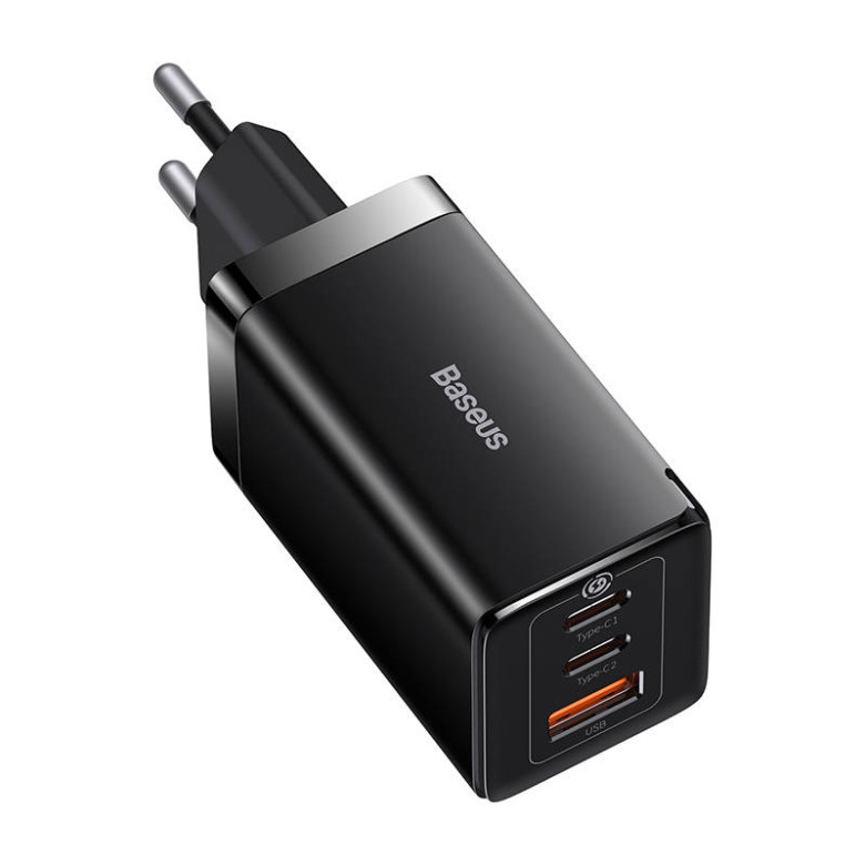 Baseus GaN5 Pro Töltő, 2xUSB-C + USB, 65W (fekete) Baseus GaN5 Pro Töltő, 2xUSB-C + USB, 65W (fekete)