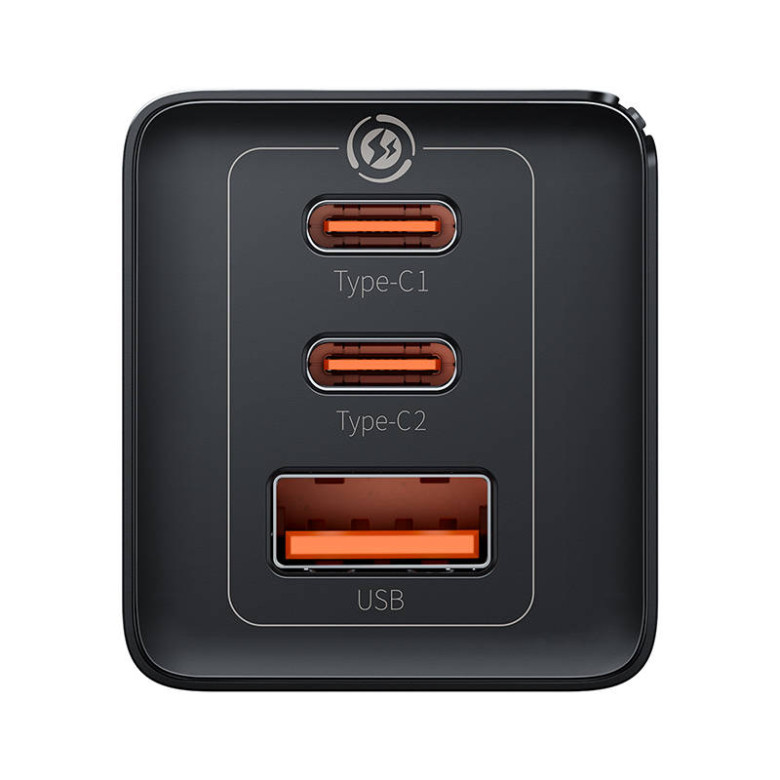 Baseus GaN5 Pro Töltő, 2xUSB-C + USB, 65W (fekete) Baseus GaN5 Pro Töltő, 2xUSB-C + USB, 65W (fekete)