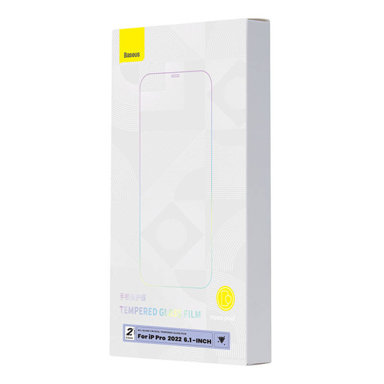Baseus Crystal iPhone 14 Pro Üvegfólia (2 db) Baseus Crystal iPhone 14 Pro Üvegfólia (2 db)