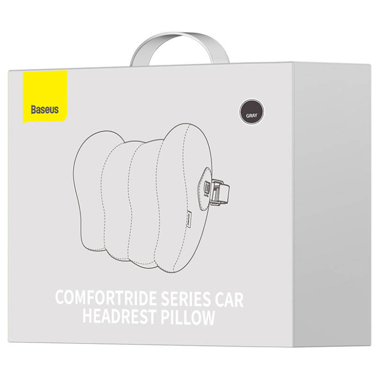 Baseus Comfort Ride Fejtámlára szerelhető párna (szürke) Baseus Comfort Ride Fejtámlára szerelhető párna (szürke)
