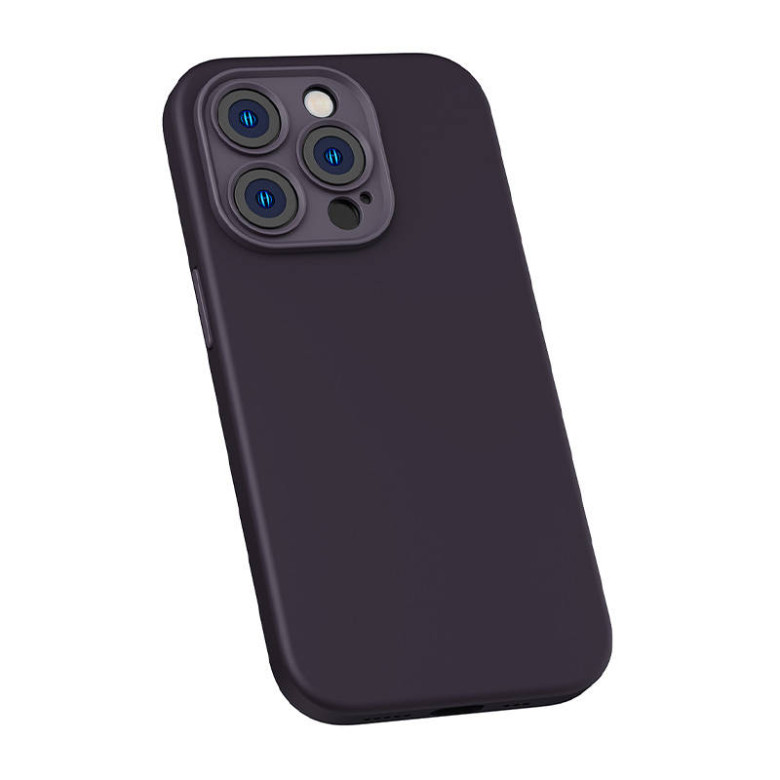 Baseus Liquid Silica iPhone 14 Pro Tok, üvegfólia és tisztító készlet (sötétlila) Baseus Liquid Silica iPhone 14 Pro Tok, üvegfólia és tisztító készlet (sötétlila)