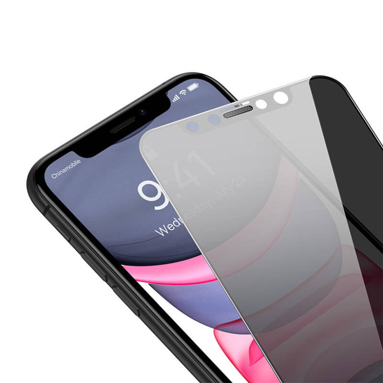 Baseus iPhone 11/XR Privatizációs szűrős üvegfólia, 0.3 mm Baseus iPhone 11/XR Privatizációs szűrős üvegfólia, 0.3 mm