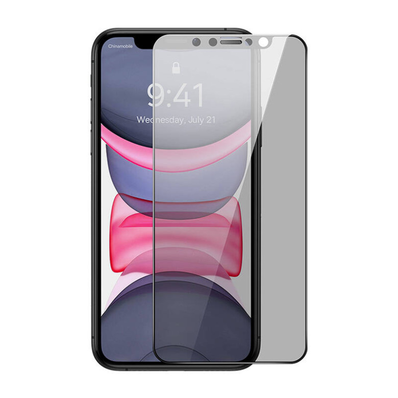 Baseus iPhone 11/XR Privatizációs szűrős üvegfólia, 0.3 mm Baseus iPhone 11/XR Privatizációs szűrős üvegfólia, 0.3 mm