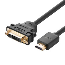 Adapter UGREEN HDMI férfi VGA női csatlakozóra, 22cm (fekete)