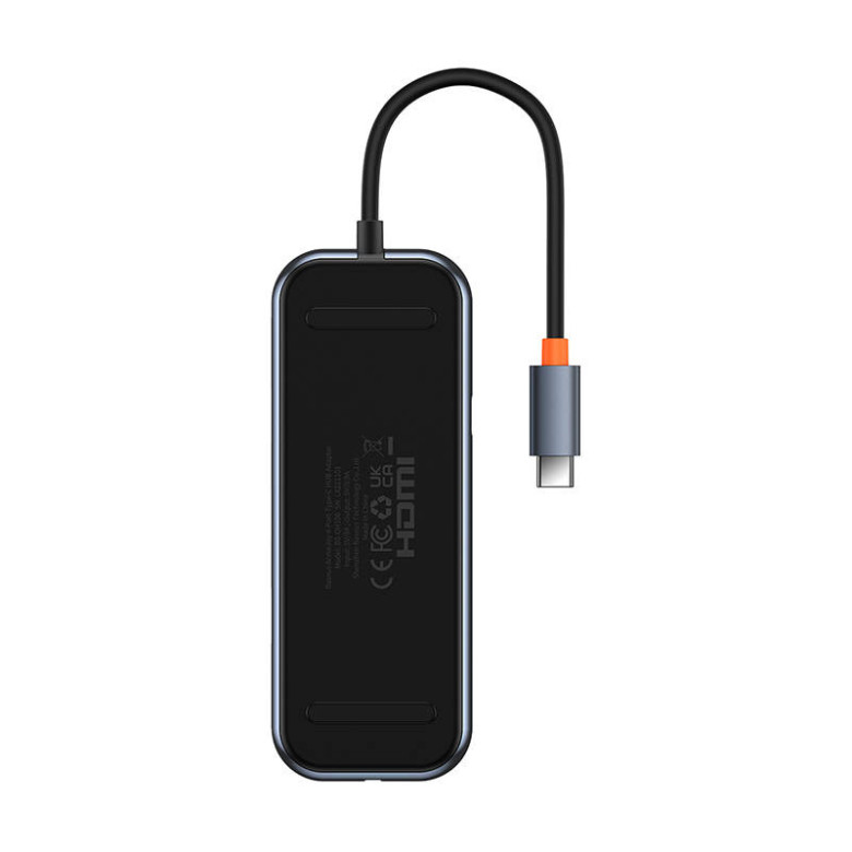 Baseus 4 az 1-ben HUB adapter USB-C - 4xUSB 3.0 (sötétszürke) Baseus 4 az 1-ben HUB adapter USB-C - 4xUSB 3.0 (sötétszürke)